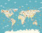 Animals of the World Map Wall Mural - Rooms for Rascals