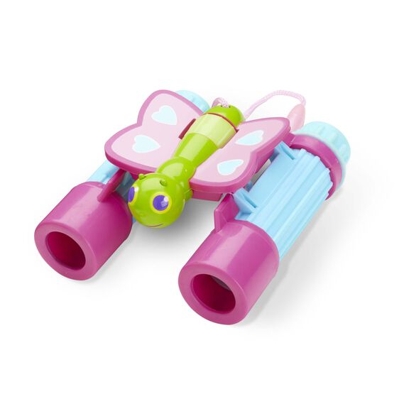 Your little ones can head outside and explore the wonderful world with these butterfly binoculars from Melissa and Doug! These binoculars are a great way to get early learners closer to nature and the environment. Outdoor learning has never been so much fun! Encourages observation skills and interest in the natural world.