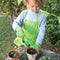 Ensure your little gardener stays clean with this green 100% cotton garden apron from Bigjigs! The Apron features a pretty ladybird and pocket to store and hold gardening tools when they are not in use. A great way to encourage little ones to help out in the garden. 