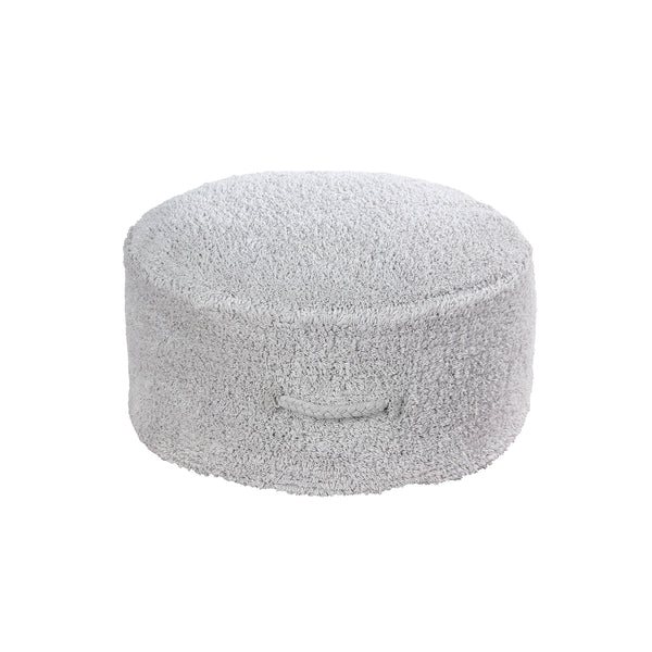 Chill Washable Pouffe - Vintage Pearl Grey - Rooms for Rascals, a Leafy Lanes Retailers Ltd business