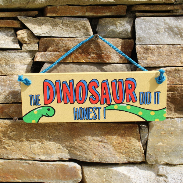 The Dinosaur Did It Door Sign - Rooms for Rascals
