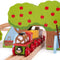 The fun is never ending with this Farm Train Set from Bigjigs. Youngsters can drive the farm train through the apple orchards and help the farmer deliver hay bales before stopping for a rest by the duck pond. Consists of 45 play pieces.