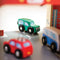 This colourful Park and Play garage from Bijgigs has everything your little driver needs to help them get from A to B. There's plenty of action on every level, where a working lift hauls the cars up to the parking spaces. A service centre, car wash and petrol pump keeps things buzzing on the ground floor, while a down-ramp with lifting barrier provides vehicles with a swift exit when it's time for home. There is even a helipad at the top to park your helicopter!