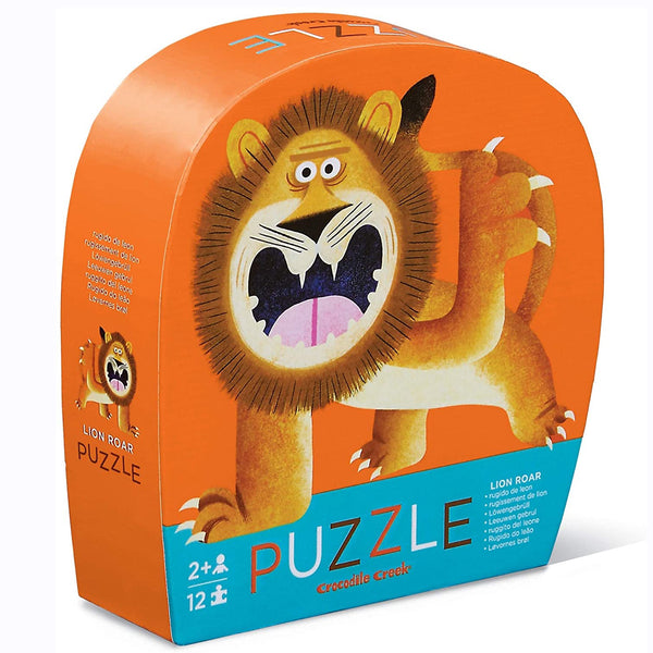 A colourful, 12-piece shaped puzzle with a fierce lion – Beautifully designed and made from chunky pieces perfect for little ones.