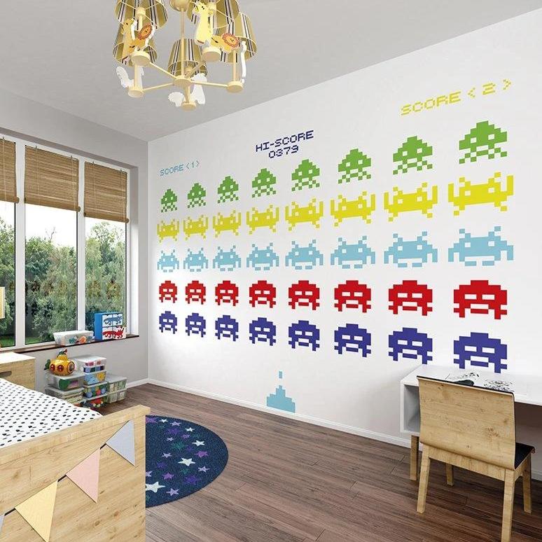 Battle in Space Wall Mural - Rooms for Rascals, a Leafy Lanes Retailers Ltd business