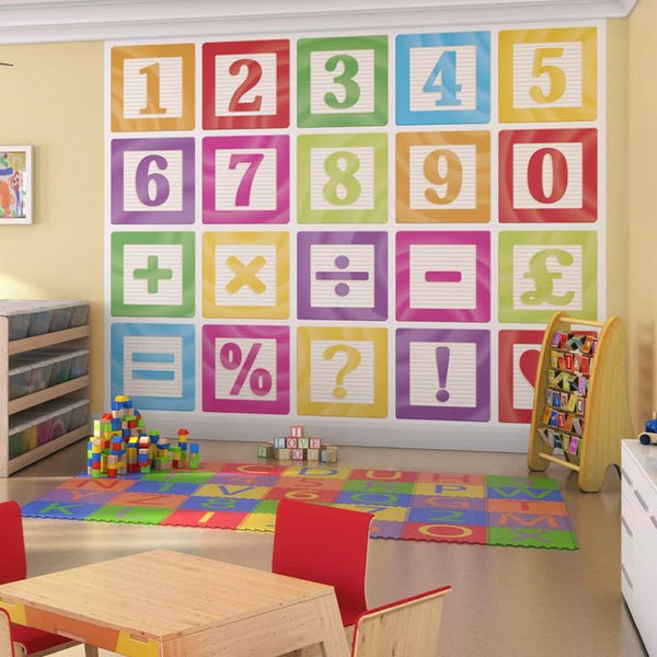 Number Blocks Wall Mural - Rooms for Rascals