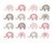 Baby Pink Elephant Wall Mural - Rooms for Rascals, a Leafy Lanes Retailers Ltd business