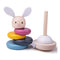 Get your little ones minds working with the bright and beautiful FSC® Certified Stacking Rings Toy from Bigjigs! The cute rabbit design, soft colour palette and felt ears and tail is a great way for kids to develop their dexterity skills, colour knowledge and learn about different textures. Little ones can stack the vibrant rings from biggest to smallest! The bendy stacking pole makes it easier for small hands to slide the rings on and off