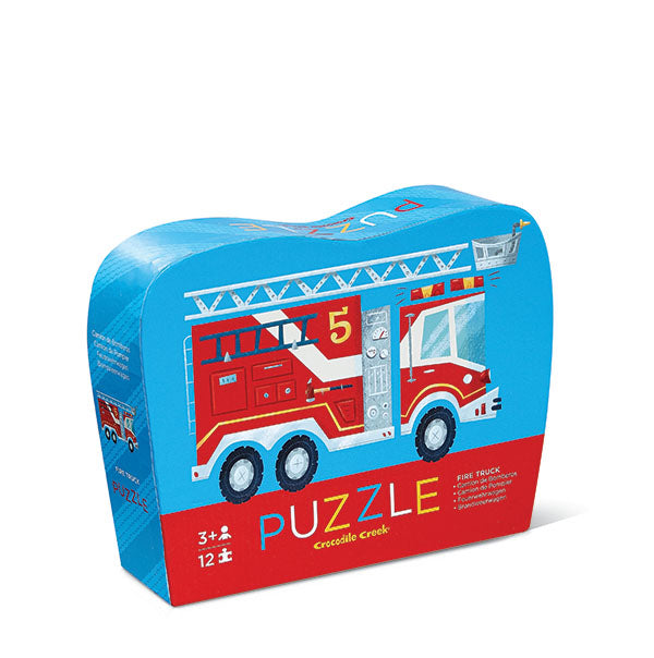 Fire Truck Mini Puzzle (12 piece) - Rooms for Rascals
