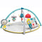 Your little rascal will love this freshly coloured baby gym with six playful activities including a unique addition of crinkling “Sensi center” which encourages baby to practice a variety of body positioning and to reach and kick out. The Sensi-centre is double sided for two of your little one’s developmental stages: Stage 1: 0-3 months - high contrast illustrations. Stage 2: 3 months+ colourful side. This baby gym also includes five multi sensory hanging toys