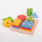 Sort and match the brightly coloured wooden. Four shape sorter from Bigjigs. A great way for your little ones to learn about numbers and encourage shape recognition while slotting each wooden shape onto the board. 