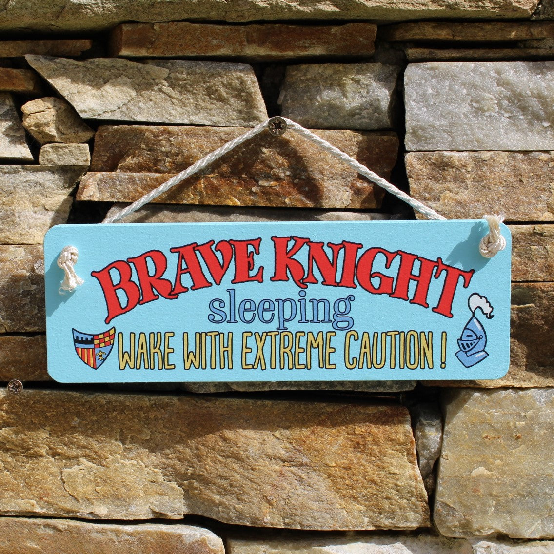Brave Knight Door Sign - Rooms for Rascals