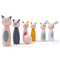 Knock them down and pick them up! These brightly coloured Woodland Animal Skittles from Bigjigs will provide endless hours of fun for your little ones. These wooden animals are perfect for helping kids’ develop excellent hand/eye coordination as well as fine motor skills.  Crafted from FSC® Certified materials (FSC® C147826), this wooden toy has had a sustainable journey from forest to store. The quality, ethically sourced wood is hard-wearing and can withstand years of skittle play! 