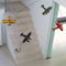 This fun and cool mobile is perfect for kids rooms and dens, with its colorful planes in constant graceful motion!