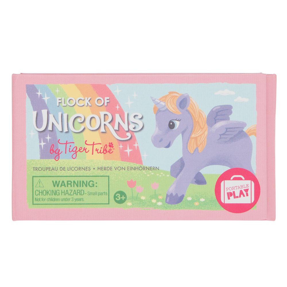 Say hello to Tiger Tribe’s super cool unicorn toy! Being pocket-sized, the Flock of Unicorns set can be taken anywhere at any time - long flights, car journeys, trips to the beach, or even meals out.