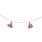 This beautiful braided cotton garland from Lorena Canals comes in dusty pink and is perfect for decorating your children's room. It is made with mini cotton tassels in a matching colour and comes rolled up with a kraft paper gift box.