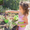 The Bigjigs Toys Gardening Belt includes wooden hand tools and gloves and offers a great opportunity for little gardeners to explore nature. Featuring pretty red ladybird accents, this brightly coloured gardening belt includes everything a little gardener needs: a spade, fork and gloves.
