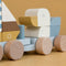  This wooden train has 3 carriages to stack with a fisherman’s boat, sailboat and cheeky seagull. Challenge your little one to create different combinations to support hand-eye coordination and fine motor skills. It also makes a nice accessory for the nursery or playroom.