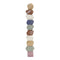 Stack, balance and build! Just start building and see what amazing towers and sculptures you can create. Each of the 10 wooden stacking stones has its own unique shape, colour and weight. So every creation is unique. These vintage coloured stones will spark your little one’s imagination.