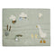 On this soft, padded playpen mat, babies will find themselves at the farmer’s pond. Little Goose and his friends are all around waiting to be discovered. They won’t have time to get bored thanks to the different materials and activities to explore, such as a mirror, rattle and crinkly and hidden toys  Perfect for use in the playpen and to take with you when traveling.