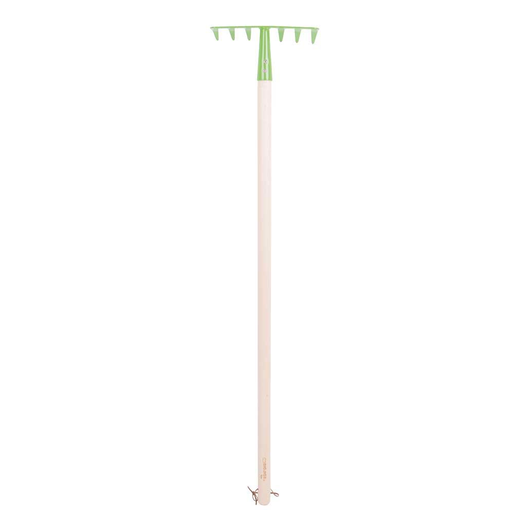 Little gardeners can use their Bigjigs children’s rake to rake up soil and leaves with Mum and Dad. At 86cm long, it is the perfect size for small hands to grab onto and get busy in the garden. 
