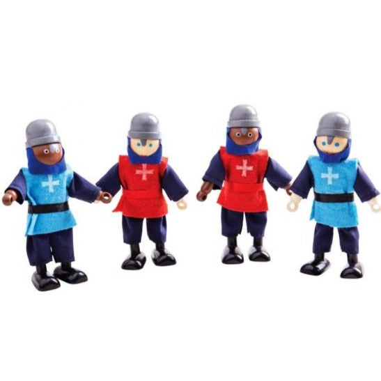 Add to your Magical Kingdom with the Bigjigs Toys Wooden Fantasy Dolls set! It includes 4 medieval dolls which are perfect for creative roleplay sessions!