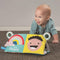 This book introduces baby to five essential expressions: happy, sad, sleepy, hungry and surprised in the form of a crinkly double sided soft pad.  It can be played with flat on the floor, when in a buggy or pram outside, or free-standing, which will encourage your baby to practice tummy-time.  The toy is lightweight, easy to fold and includes plastic rings so it can be attached to buggies, car seats and cots!