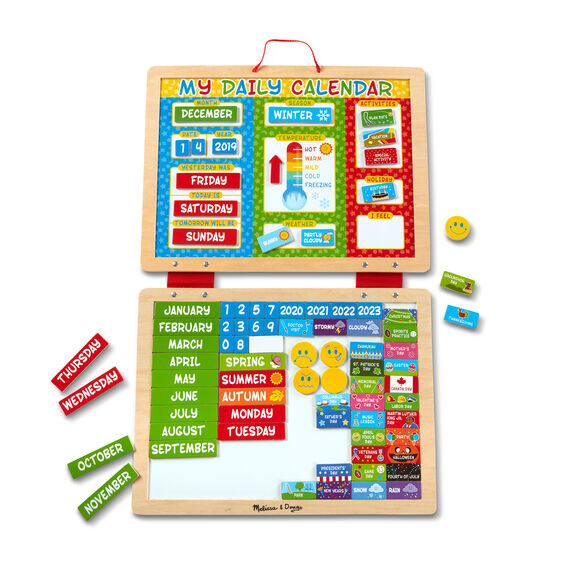 This Daily Magnetic Calender from Melissa and Doug will help your child understand the different days, weeks, months and seasons all in one! 