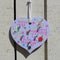 Purple My Pretty Things Jewellery Heart with Button Flowers - Rooms for Rascals