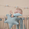 Twinkle Star Knitted Washable Cushion - Indus Blue - Rooms for Rascals, a Leafy Lanes Retailers Ltd business