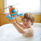 Your little captains can set sail or fly high for an eco-friendly mission with the Green Toys Seacopter! Featuring a large top rotor and additional tail rotor, the Seacopter also includes a pilot bear figure for the open-design cockpit. perfect for navigating from water to air and back again. 