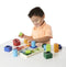 This brightly coloured wooden shape sorter from Melissa and Doug is the perfect puzzle to teach kids all about the different shapes and sizes!