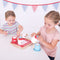 Little ones can put their hosting skills to work with the Bigjigs Toys wooden Tea Set and Tray. This wooden playset has everything they need to host the perfect tea party: a teapot with lid, 2 wooden cups and saucers, sugar pot with lid, 2 wooden spoons, a milk jug and tray. 