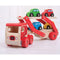 This brightly coloured wooden Transporter Lorry push along from Bigjigs is perfect for developing dexterity and co-ordination. It carries a load of four colourful wooden cars. The upper deck can be easily lowered to allow each vehicle to drive on and off and grooves in the surface help to keep each car in place as they're transported to their destination. Made from high quality, responsibly sourced materials.