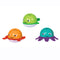 These adorable bath toys are the perfect way to keep your little rascals entertained while you’re making them squeaky clean! The floating trio consists of a crab, fish and octopus with friendly faces and bright colours. They have round, bubble shaped heads which makes them easier for little hands to grab.
