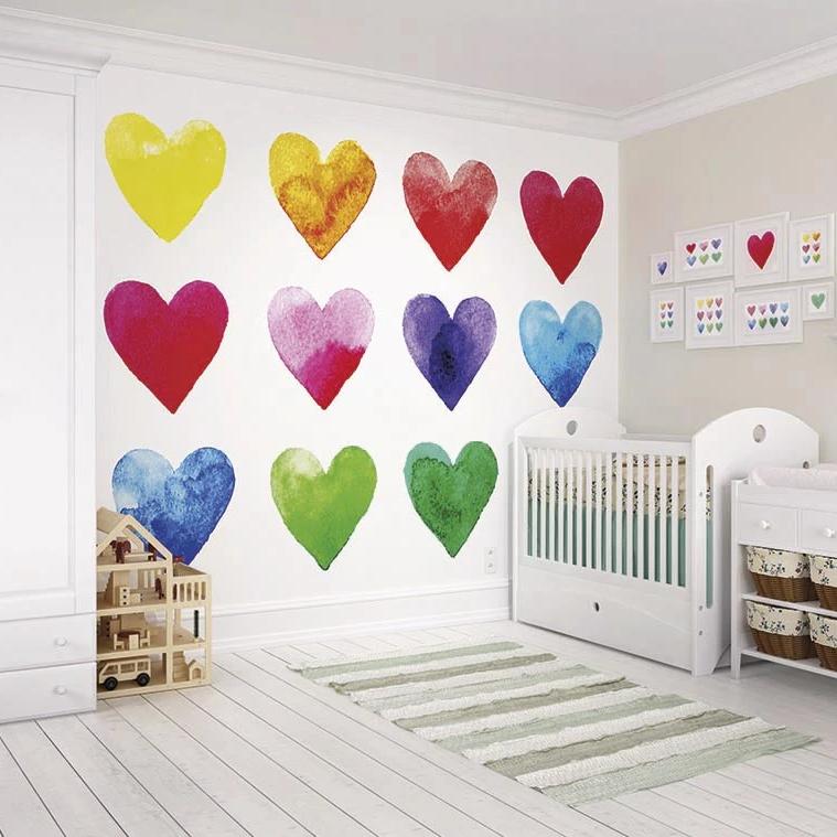 Colour My Heart Wall Mural - Rooms for Rascals
