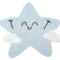 Light up any room with this shiny bright star rug from Lorena Canals. With this beautiful soft blue rug, you can decorate your children’s room with a modern and elegant style! 100% Cotton and machine-washable (conventional washing machine with 6 kg capacity), its design and neutral blue colour is a hit among the boys and girls