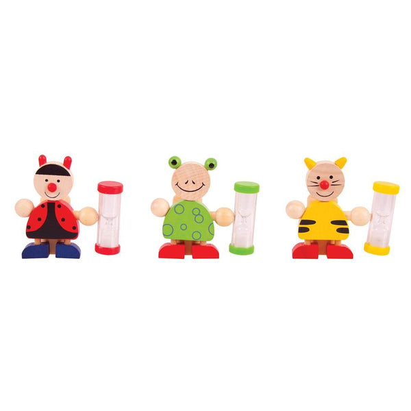 Help your kids brush their teeth for the perfect amount of time with these wooden Animal Tooth Brush Timers from Bigjigs! With the help of one of these cute wooden timers, your little one will learn about the importance of healthy teeth and a thorough brushing routine. They will learn all about the three minute rule and have a safe place to store their brush! 
