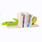 Designed and hand-crafted in Italy, these bookends with a natural wooden base and a green crocodile design will bring colour and imagination to your child's bedroom.