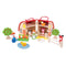 Your little farmers can get to work with this brightly coloured wooden Mini Farm Playset from Bigjigs! It is decorated with features and opens us to reveal Mr and Mrs Farmer, a duck in a pond, a horse, a sheep, a cow, a chicken, a pig, carrots, fences and trees. The string handle and secure clasp ensure that this Playset is always ready to travel with your little one and all of the play pieces can be stored safely inside. Made from high quality, responsibly sourced materials. Consists of 16 play pieces