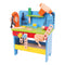 This sturdy, brightly coloured wooden Powertools Workbench from Bigjigs is packed with features, including a clamp, spanner, power screwdriver, hammer, a vice and plenty of nuts and bolts. Helps to develop dexterity and co-ordination.