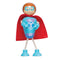 Help save the world with these 5 superheros from Tidlo! They are all suitably dressed in bright colours with distinctive red capes. 