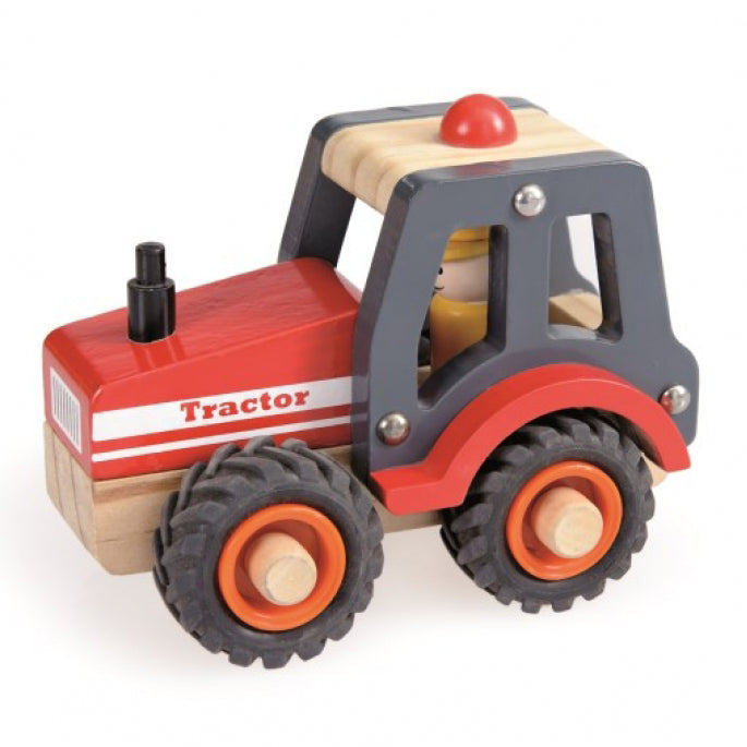 Get the work done on the farm with the help of this Wooden Tractor from Egmont Toys! Light, robust and easy to manipulate.