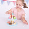 Little ones can host the perfect afternoon tea with the Bigjigs Toys wooden Cake Stand with 9 wooden cakes. The decorative cake stand comprises two tiers, each crammed with delicious treats!
