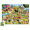 The Day at the Farm 48 piece jigsaw puzzle from Crocodile Creek. This puzzle will transport you to a fun filled day at the Farm. This observation puzzle features lots of wonderful animals. Their puzzles are designed to help children develop fine motor skills, hand-eye coordination, and engage in problem solving.