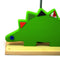 Dinosaur Side Lamp with Wooden Base - Rooms for Rascals