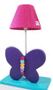 Butterfly Side Lamp with Wooden Base - Rooms for Rascals