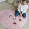 Spread love and kindness on this heart shaped rug from Lorena Canals. This soft, pink, smiling heart reminds us of childhood’s unconditional love. With this beautiful rug, you can decorate your children’s room with a modern and elegant style! 